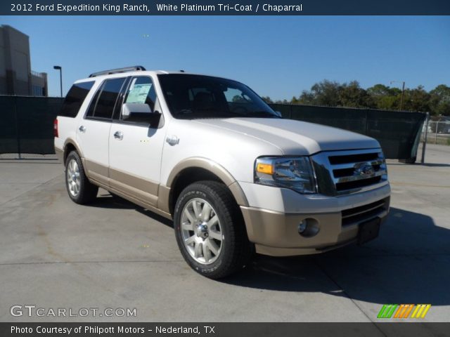 2012 Ford Expedition King Ranch in White Platinum Tri-Coat