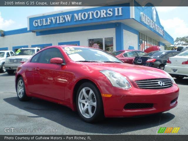 2005 Infiniti G 35 Coupe in Laser Red