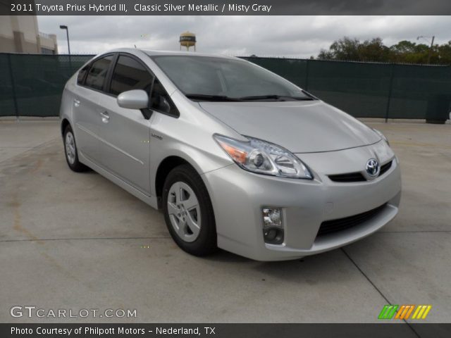 2011 Toyota Prius Hybrid III in Classic Silver Metallic