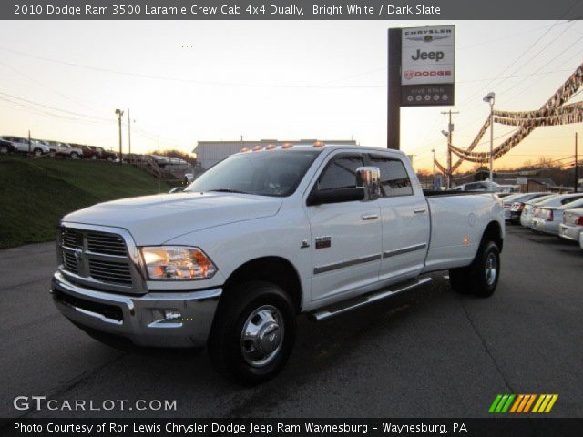 2010 Dodge Ram 3500 Laramie Crew Cab 4x4 Dually in Bright White