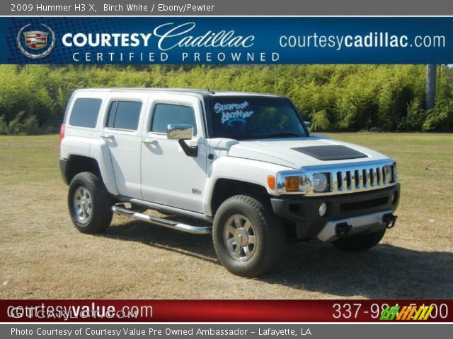 2009 Hummer H3 X in Birch White