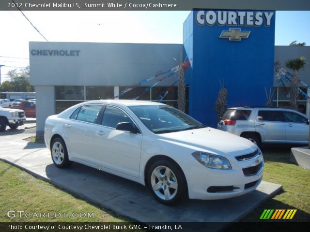 2012 Chevrolet Malibu LS in Summit White