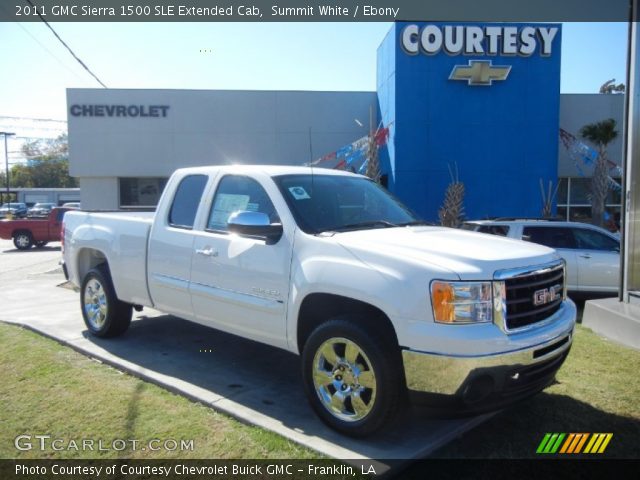 2011 GMC Sierra 1500 SLE Extended Cab in Summit White