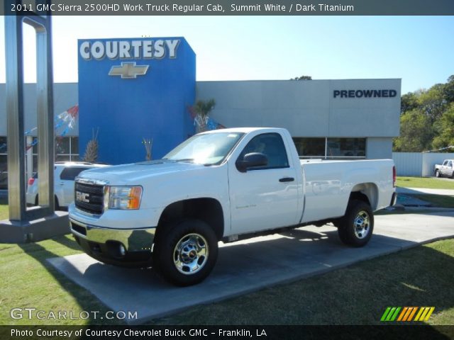 2011 GMC Sierra 2500HD Work Truck Regular Cab in Summit White