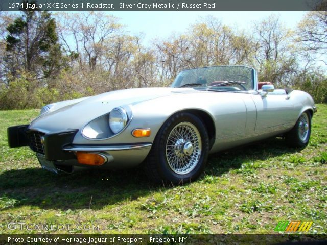 1974 Jaguar XKE Series III Roadster in Silver Grey Metallic
