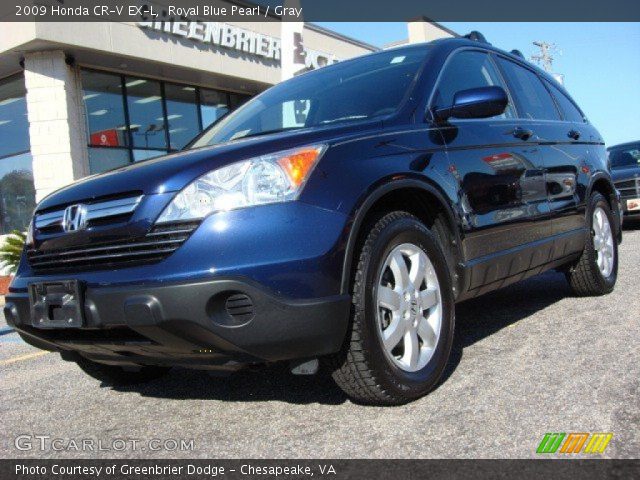 2009 Honda CR-V EX-L in Royal Blue Pearl