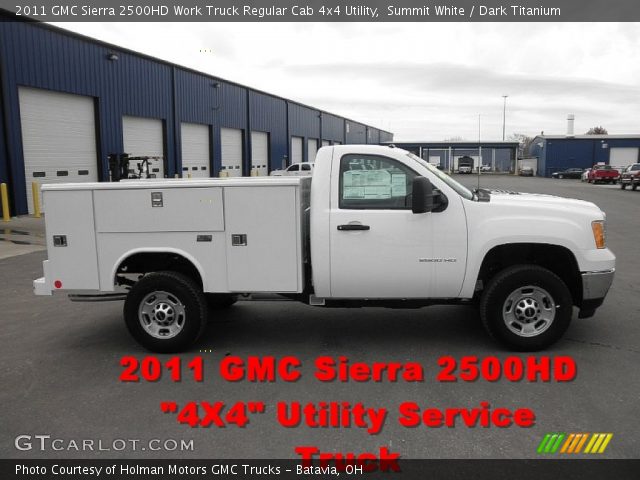 2011 GMC Sierra 2500HD Work Truck Regular Cab 4x4 Utility in Summit White