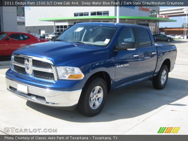 2011 Dodge Ram 1500 SLT Crew Cab 4x4 in Deep Water Blue Pearl