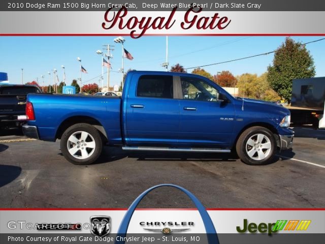 2010 Dodge Ram 1500 Big Horn Crew Cab in Deep Water Blue Pearl