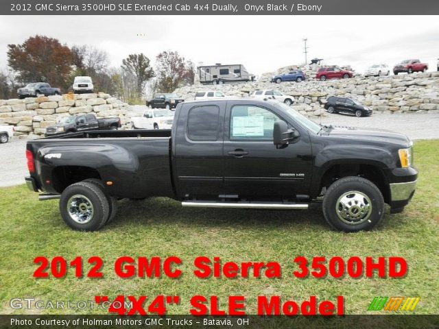 2012 GMC Sierra 3500HD SLE Extended Cab 4x4 Dually in Onyx Black