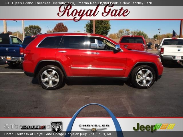2011 Jeep Grand Cherokee Overland 4x4 in Inferno Red Crystal Pearl