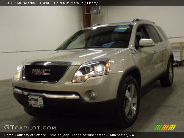 2010 GMC Acadia SLT AWD in Gold Mist Metallic