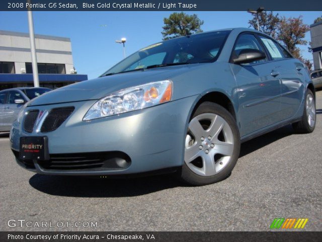 2008 Pontiac G6 Sedan in Blue Gold Crystal Metallic