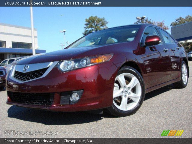 2009 Acura TSX Sedan in Basque Red Pearl