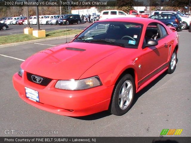 2002 Ford Mustang V6 Coupe in Torch Red