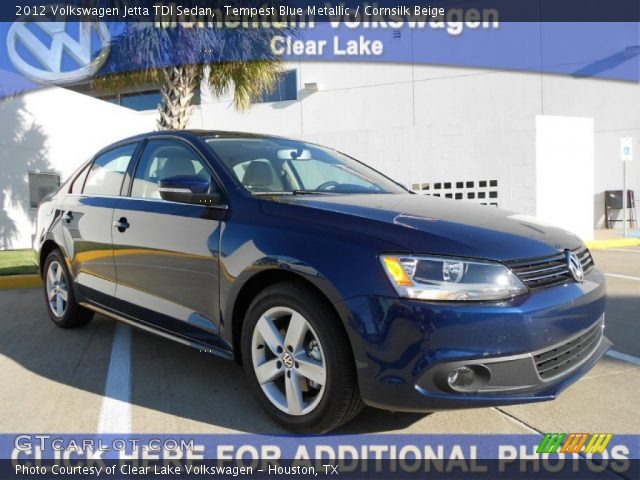 2012 Volkswagen Jetta TDI Sedan in Tempest Blue Metallic
