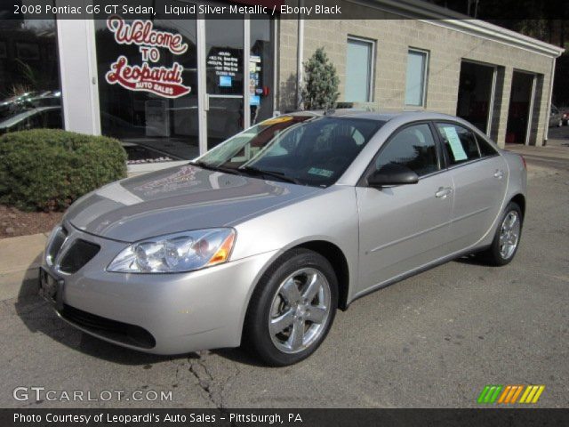 2008 Pontiac G6 GT Sedan in Liquid Silver Metallic