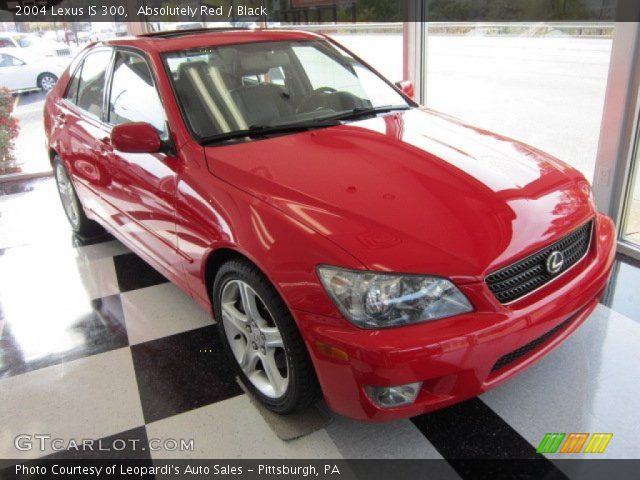2004 Lexus IS 300 in Absolutely Red