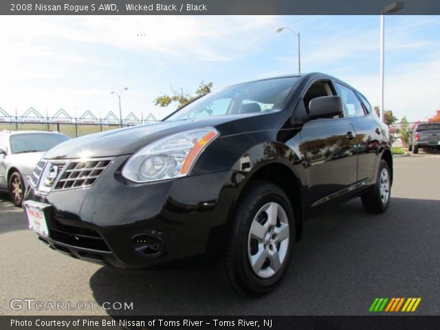 2008 Nissan Rogue S AWD in Wicked Black