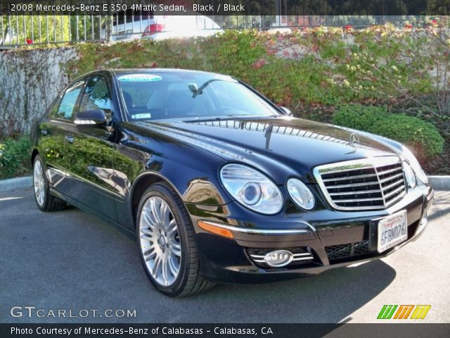 2008 Mercedes-Benz E 350 4Matic Sedan in Black