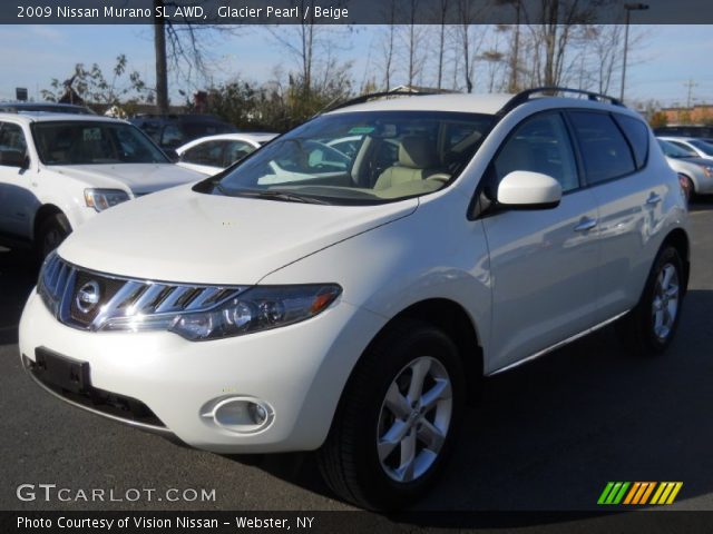 2009 Nissan Murano SL AWD in Glacier Pearl