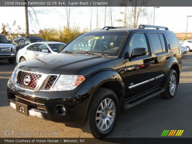 2008 Nissan Pathfinder LE V8 4x4 in Super Black