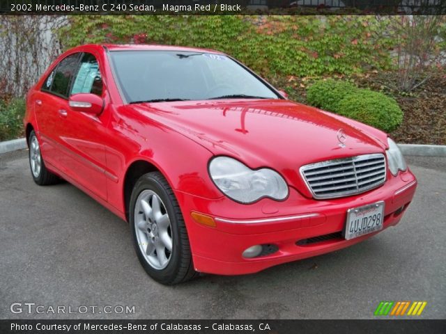 2002 Mercedes-Benz C 240 Sedan in Magma Red