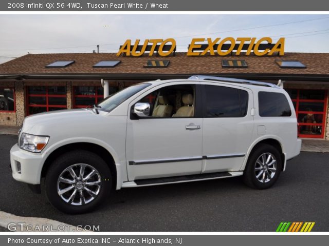 2008 Infiniti QX 56 4WD in Tuscan Pearl White
