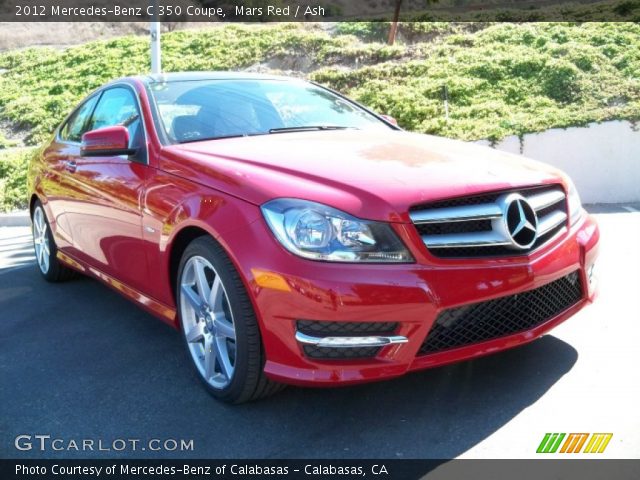 2012 Mercedes-Benz C 350 Coupe in Mars Red