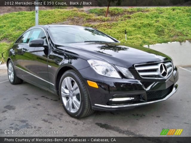 2012 Mercedes-Benz E 350 Coupe in Black