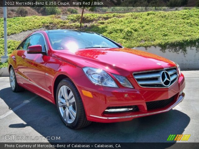2012 Mercedes-Benz E 350 Coupe in Mars Red