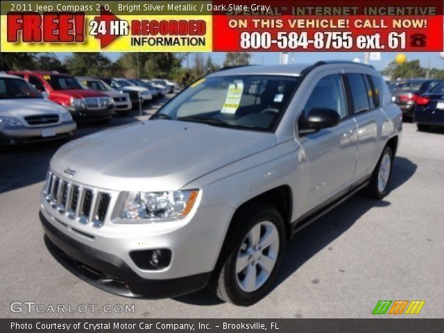 2011 Jeep Compass 2.0 in Bright Silver Metallic