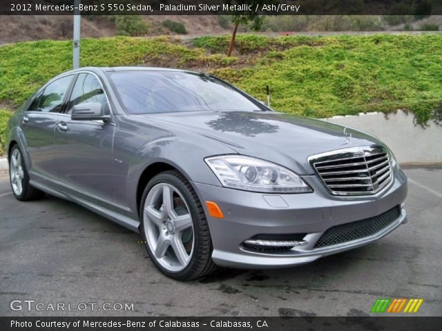 2012 Mercedes-Benz S 550 Sedan in Paladium Silver Metallic