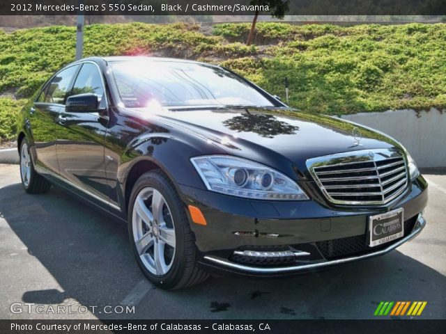 2012 Mercedes-Benz S 550 Sedan in Black