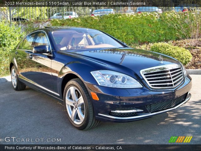 2012 Mercedes-Benz S 550 Sedan in Lunar Blue Metallic