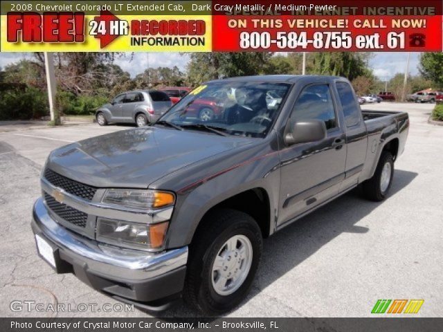 2008 Chevrolet Colorado LT Extended Cab in Dark Gray Metallic