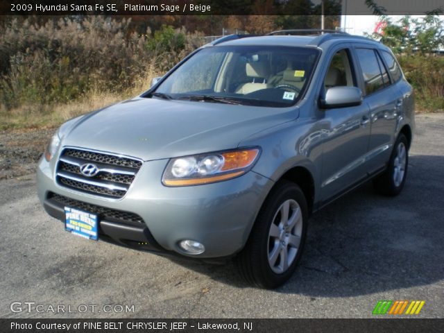 2009 Hyundai Santa Fe SE in Platinum Sage