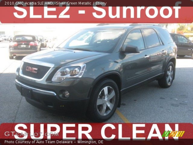 2010 GMC Acadia SLE AWD in Silver Green Metallic