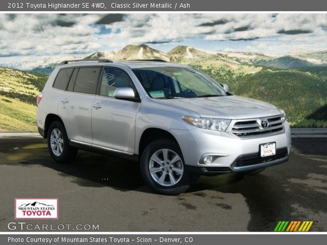 2012 Toyota Highlander SE 4WD in Classic Silver Metallic