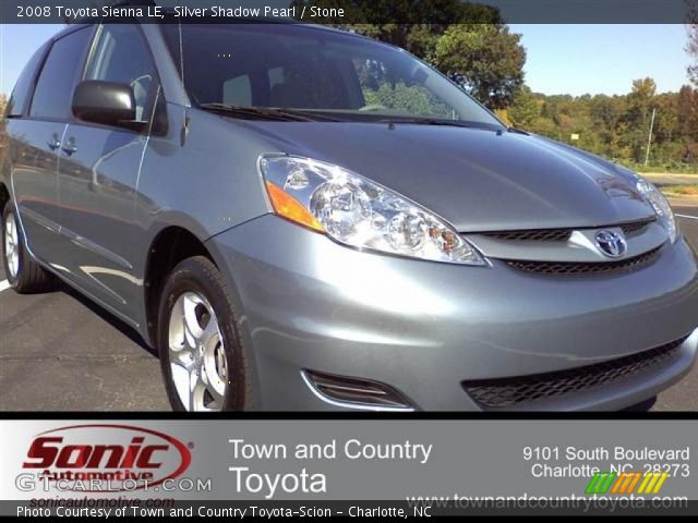 2008 Toyota Sienna LE in Silver Shadow Pearl