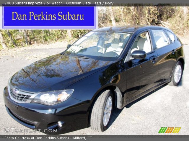 2008 Subaru Impreza 2.5i Wagon in Obsidian Black Pearl