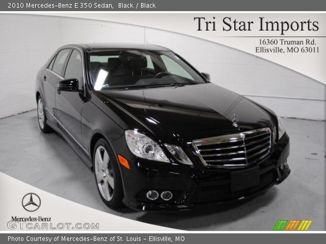 2010 Mercedes-Benz E 350 Sedan in Black