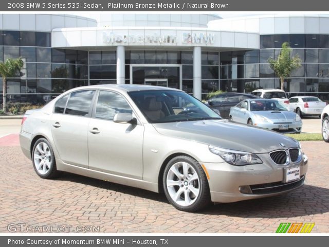 2008 BMW 5 Series 535i Sedan in Platinum Bronze Metallic