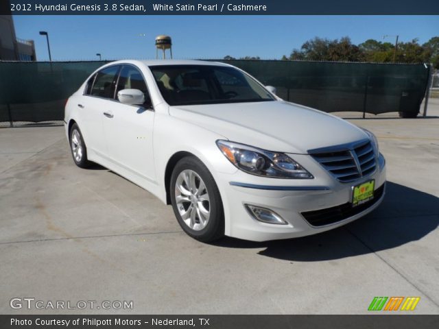 2012 Hyundai Genesis 3.8 Sedan in White Satin Pearl