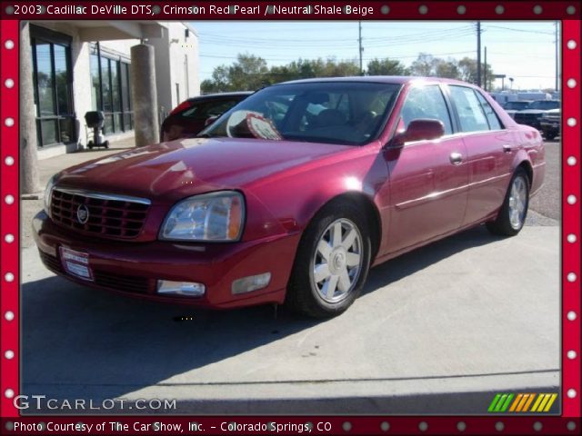 2003 Cadillac DeVille DTS in Crimson Red Pearl