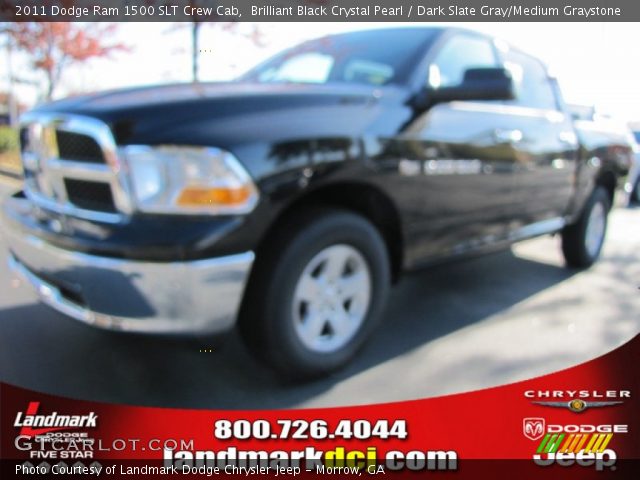 2011 Dodge Ram 1500 SLT Crew Cab in Brilliant Black Crystal Pearl