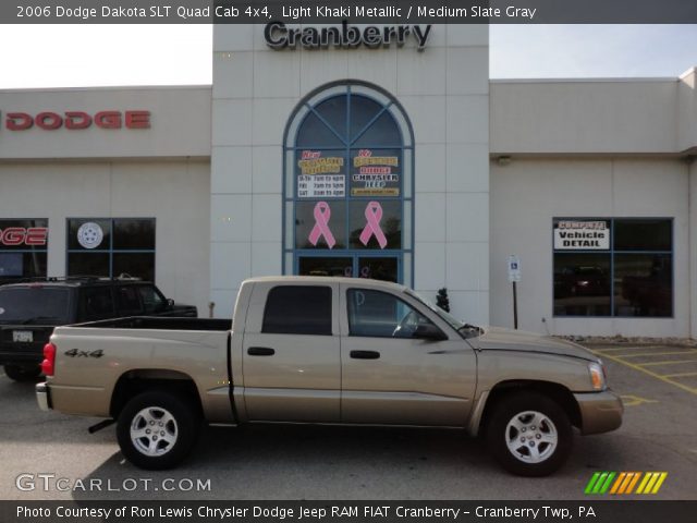 2006 Dodge Dakota SLT Quad Cab 4x4 in Light Khaki Metallic