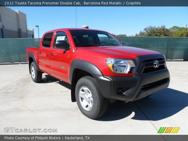 2012 Toyota Tacoma Prerunner Double Cab in Barcelona Red Metallic