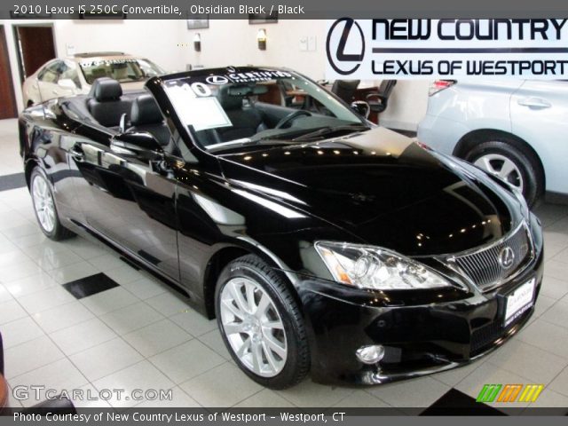 2010 Lexus IS 250C Convertible in Obsidian Black