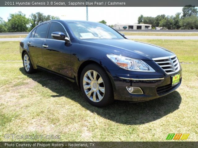 2011 Hyundai Genesis 3.8 Sedan in Sapphire Blue Pearl
